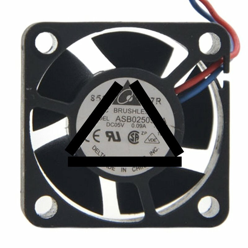 Delta ASB02505MA DC 5V 0.09A 2510 Axial Brushless Cooling Fan