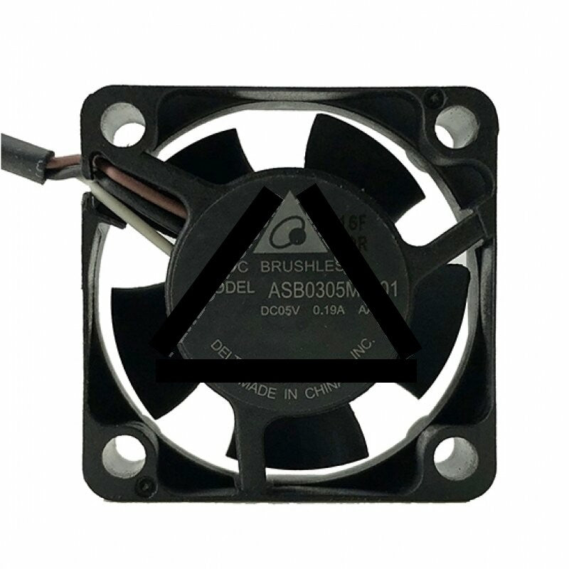 Delta ASB0305MA-01 DC 5V 0.19A 2 Wires / 3 Wires Axial Cooling Fan