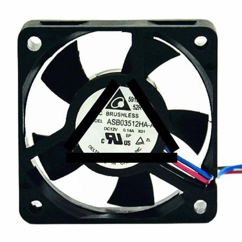 Delta ASB03512HA-A DC 12V 0.14A 3510 Axial Brushless Cooling Fan