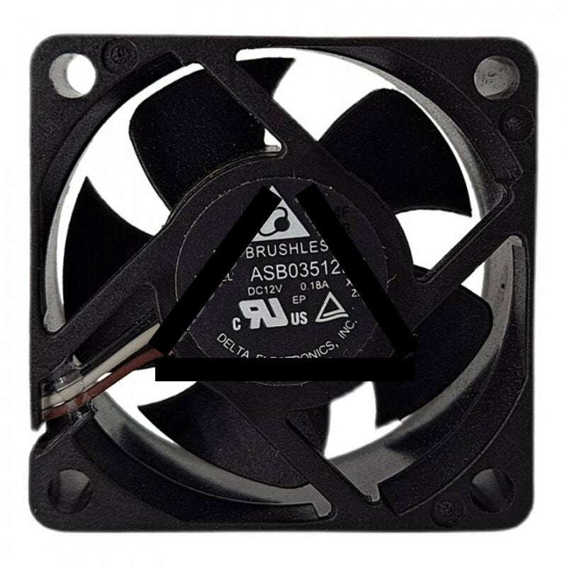 Delta ASB03512HB DC 12V 0.18A 3 Wires Axial Cooling Fan