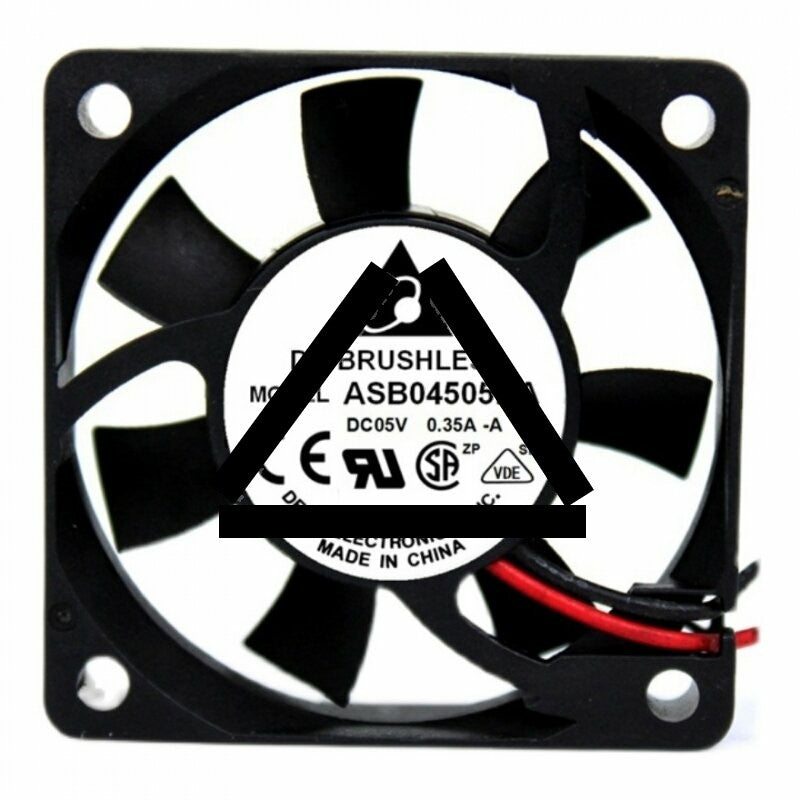 Delta ASB04505HA DC 5V 0.35A 2 Wires Axial Cooling Fan