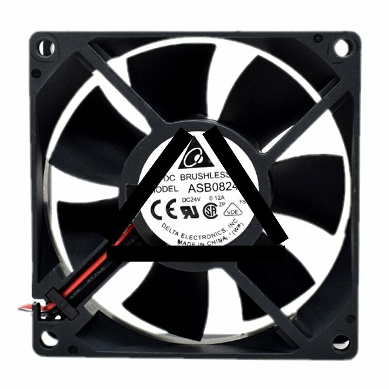 Delta ASB0824H DC 24V 0.12A 2 Wires Axial Cooling Fan