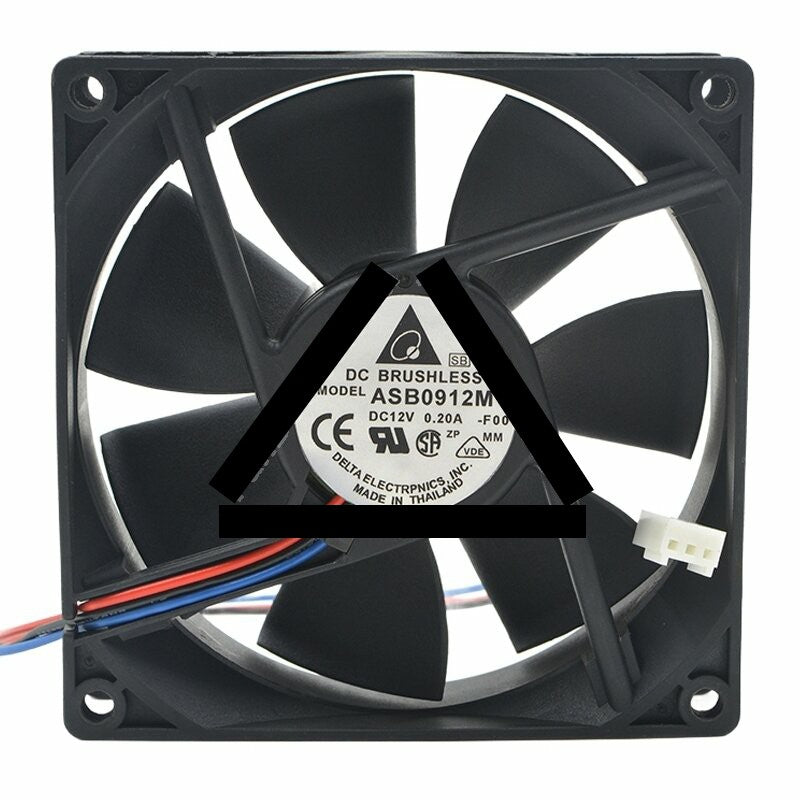 Delta ASB0912M DC 12V 0.20A 9025 Axial Brushless Cooling Fan