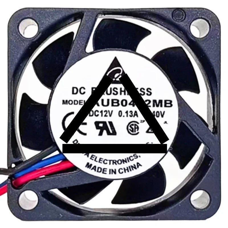 Delta AUB0412MB 12V 0.13A 2 / 3 Wires Brushless Axial Fan