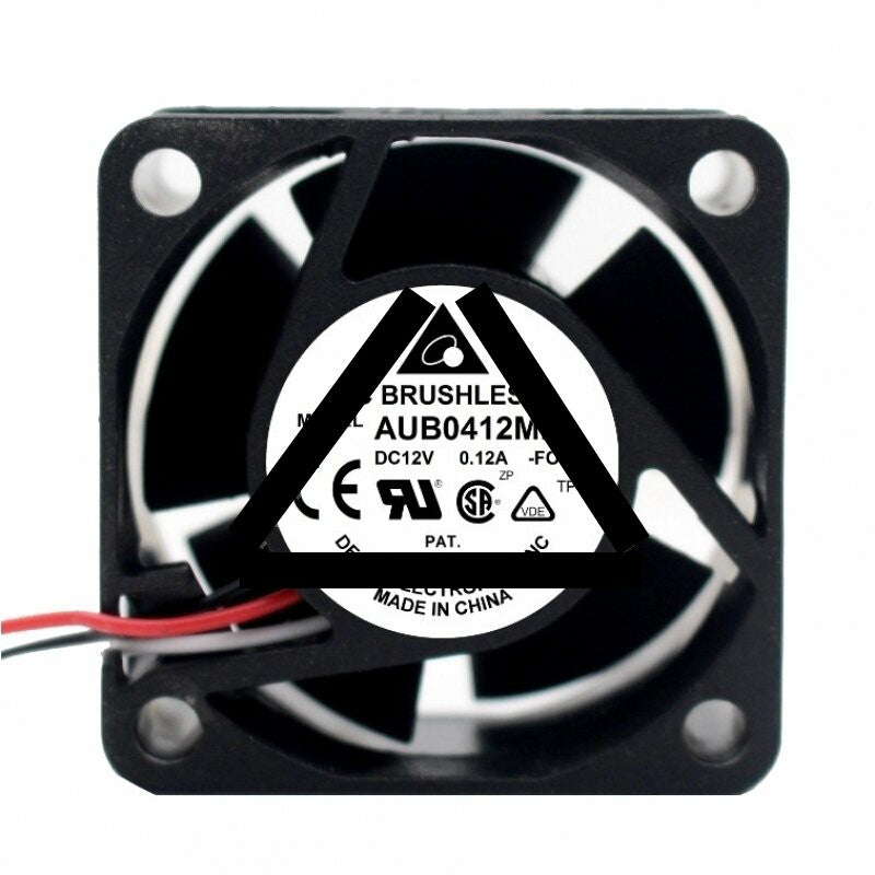 Delta AUB0412MD DC 12V 0.12A 2 Wires / 3 Wires Axial Cooling Fan