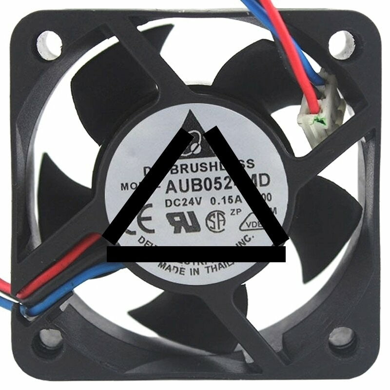 Delta AUB0524MD DC 24V 0.15A 2 Wires Brushless Axial Cooling Fan