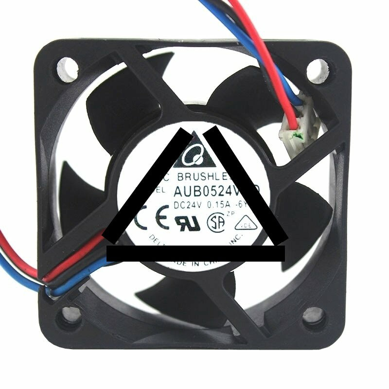 Delta AUB0524VHD DC 24V 0.15A 2 Wires / 3 Wires Axial Cooling Fan