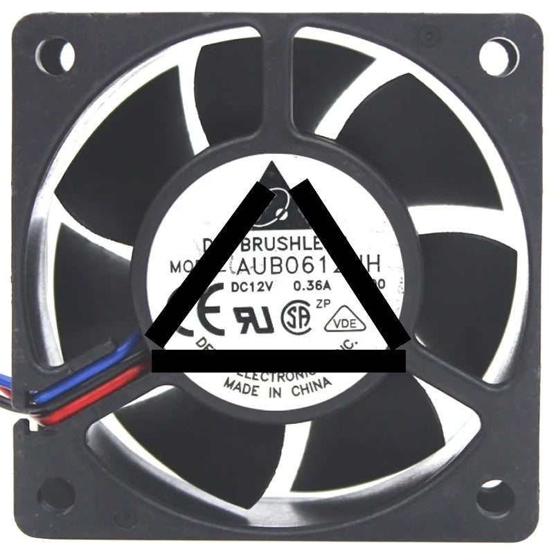Delta AUB0612HH 12V 0.36A 3 Wires Axial Cooling Fan
