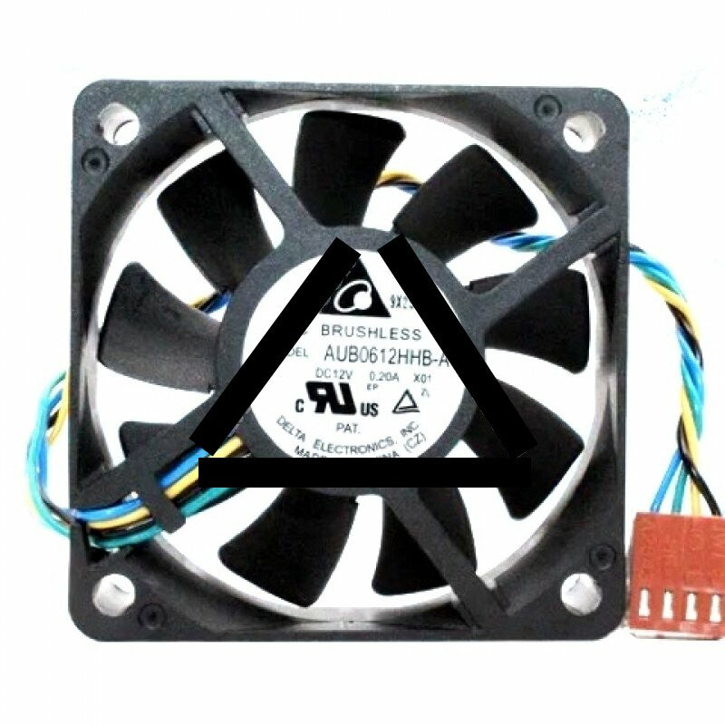 Delta AUB0612HHB-A DC 12V 0.20A 2 Wires / 3 Wires / 4 Wires Axial Cooling Fan