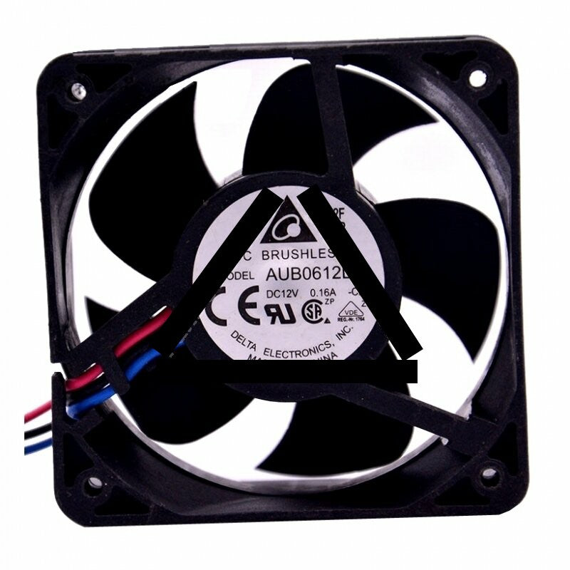 Delta AUB0612L DC 12V 0.16A 2 Wires / 3 Wires Axial Cooling Fan