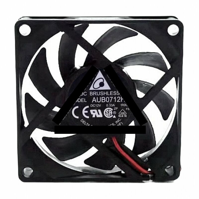 Delta AUB0712HB-R00 DC 12V 0.33A 3 Wires Axial Cooling Fan