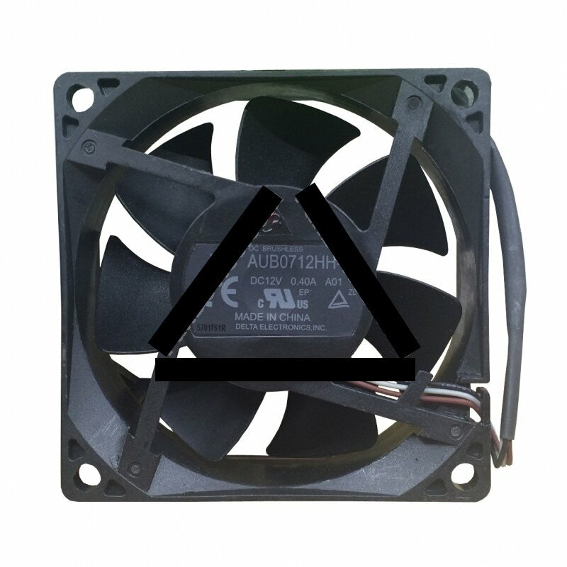 Delta AUB0712HH-C DC 12V 0.40A 3 Wires Axial Cooling Fan