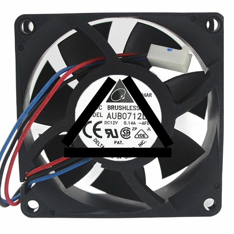 Delta AUB0712L DC 12V 0.14A 7025 Axial Brushless Cooling Fan