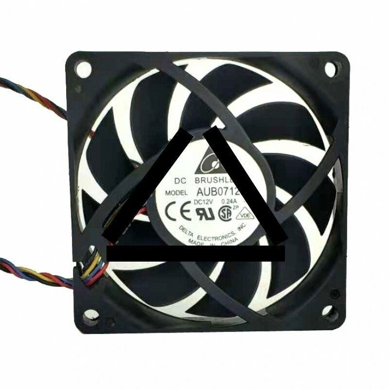 Delta AUB0712MB DC 12V 0.24A 2 Wires / 3 Wires / 4 Wires Axial Cooling Fan