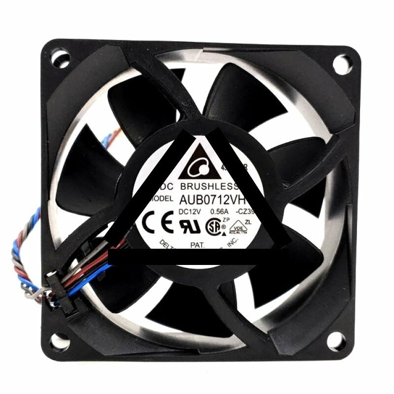 Delta AUB0712VH DC 12V 0.56A 2 Wires / 3 Wires / 4 Wires Axial Cooling Fan
