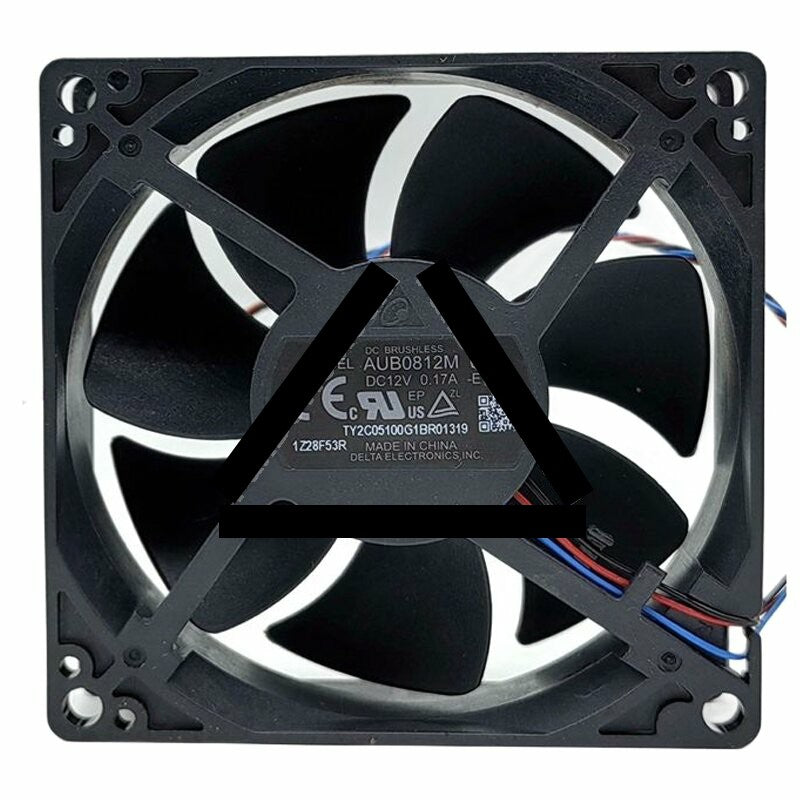 Delta AUB0812M DC 12V 0.17A 8025 Axial Brushless Cooling Fan