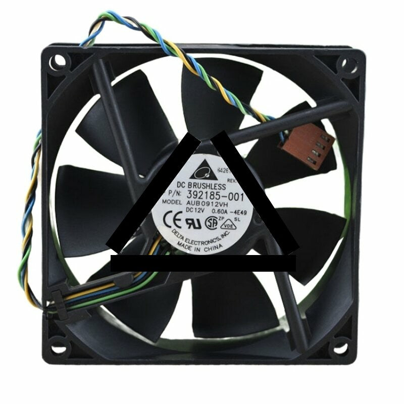 Delta AUB0912VH DC 12V 0.60A 2 Wires / 3 Wires / 4 Wires Axial Cooling Fan