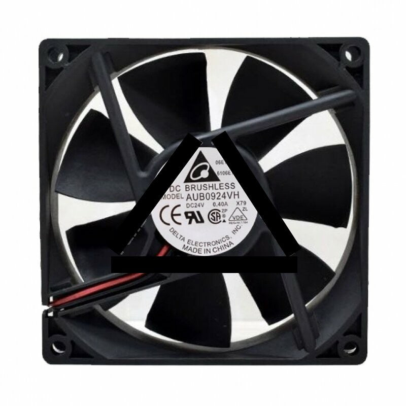 Delta AUB0924VH DC 24V 0.40A 2 Wires / 3 Wires Axial Cooling Fan