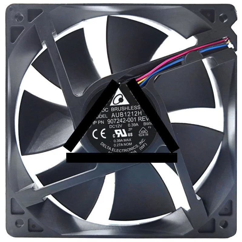 Delta AUB1212H 907242-001 12V 0.39A 4 Wires Cooling Fan