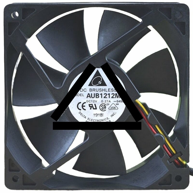 Delta AUB1212M DC 12V 0.27A 2 / 3 / 4 Wires Brushless Axial Cooling Fan