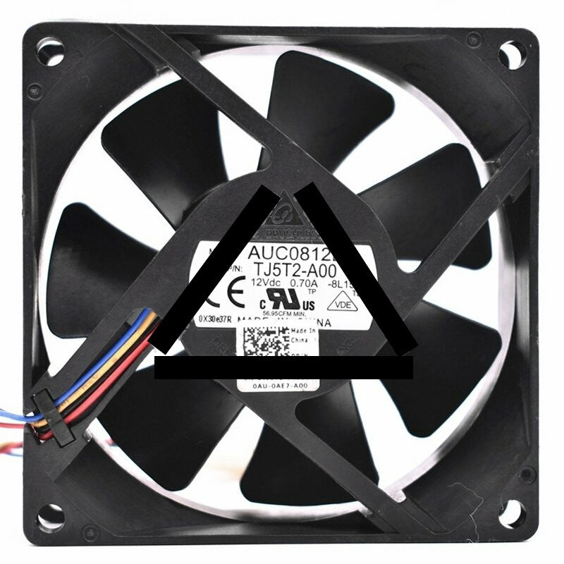 Delta AUC0812D DC 12V 0.70A 4 Wires Brushless Axial Cooling Fan