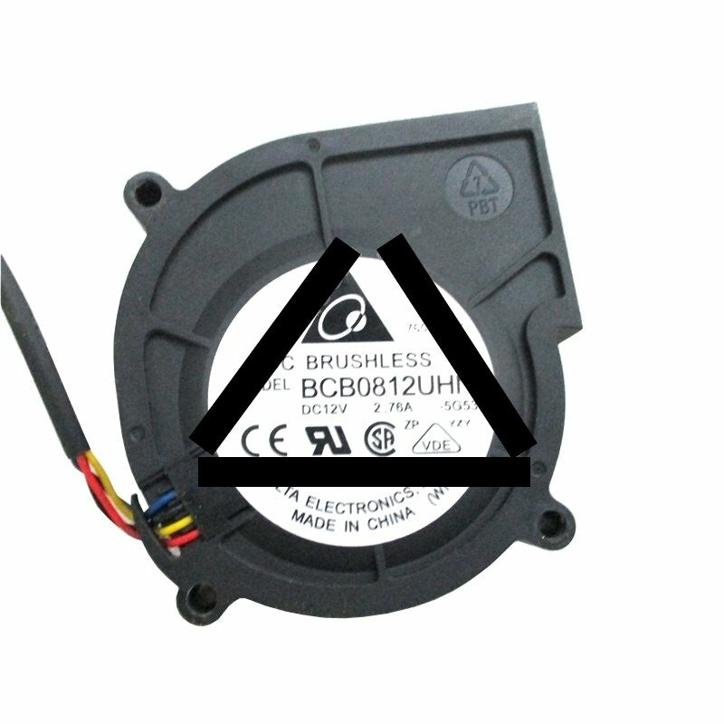 Delta BCB0812UHN DC 12V 2.76A 4 Wires Blower Cooling Fan