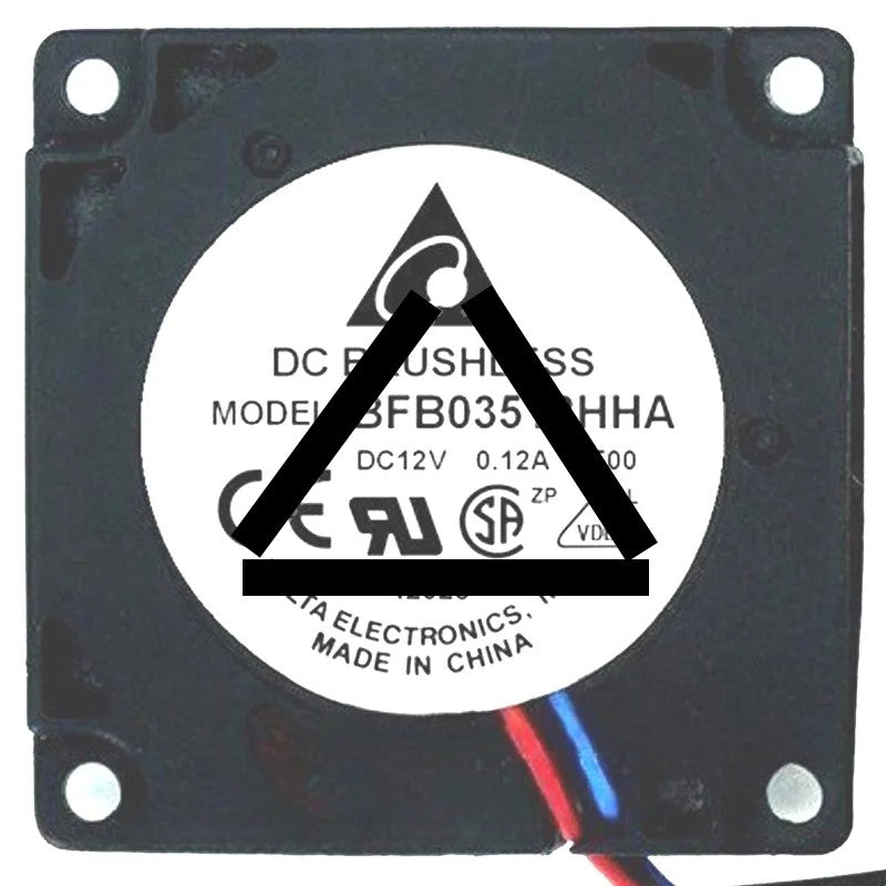 Delta BFB03512HHA 12V 0.12A 2 / 3 Wires Blower Fan