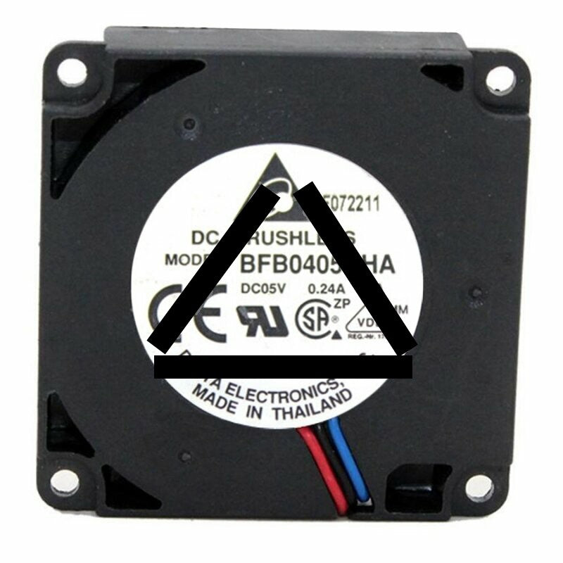 Delta BFB0405HHA DC 5V 0.24A 2 Wires / 3 Wires Blower Cooling Fan