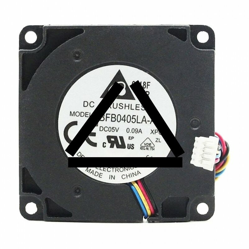 Delta BFB0405LA-A DC 5V 0.09A 2 Wires / 3 Wires / 4 Wires Blower Cooling Fan