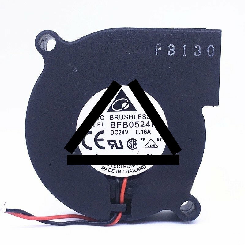 Delta BFB0524HH DC 24V 0.16A 2 Wires Blower Cooling Fan