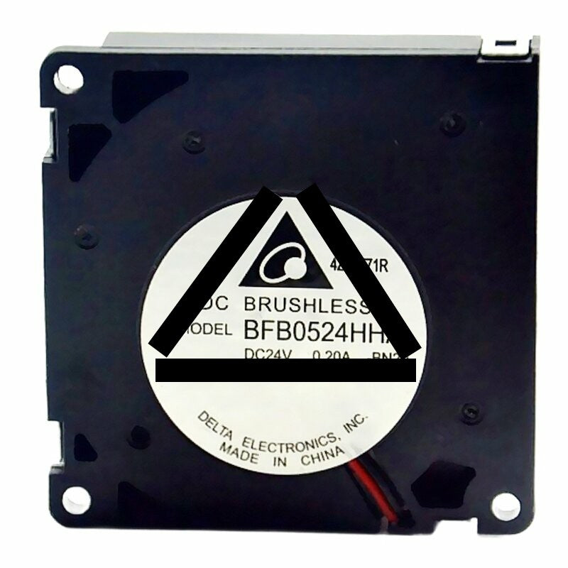 Delta BFB0524HHA DC 24V 0.20A 2 Wires Brushless Blower Cooling Fan