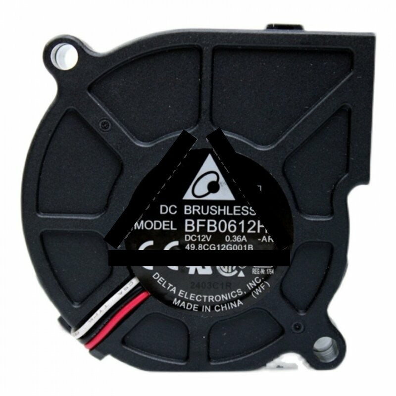 Delta BFB0612H DC 12V 0.36A 3 Wires Blower Cooling Fan