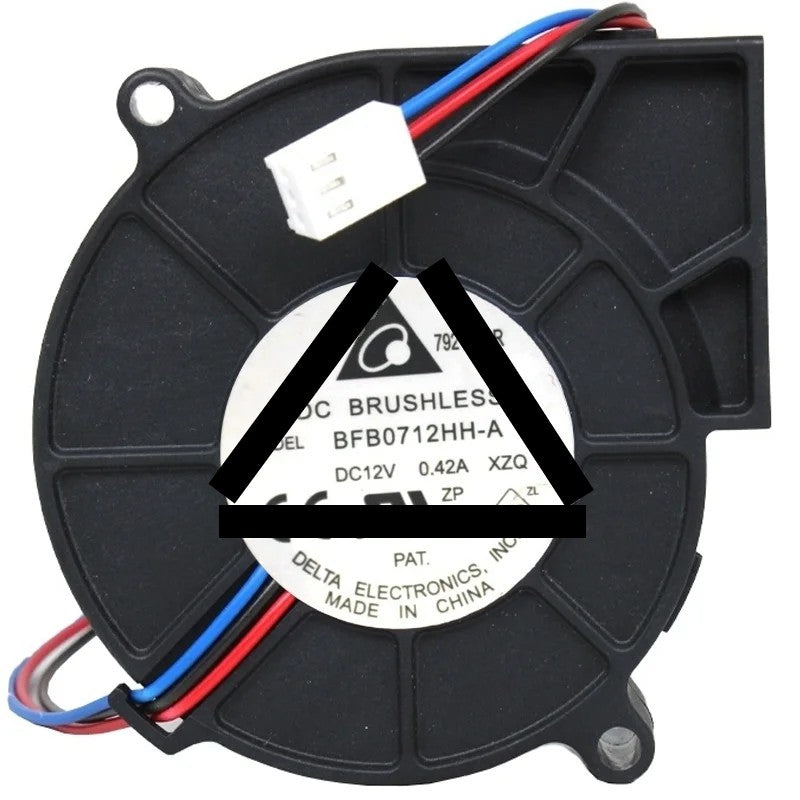 Delta BFB0712HH-A 12V 0.42A 3 Wires Blower Cooling Fan