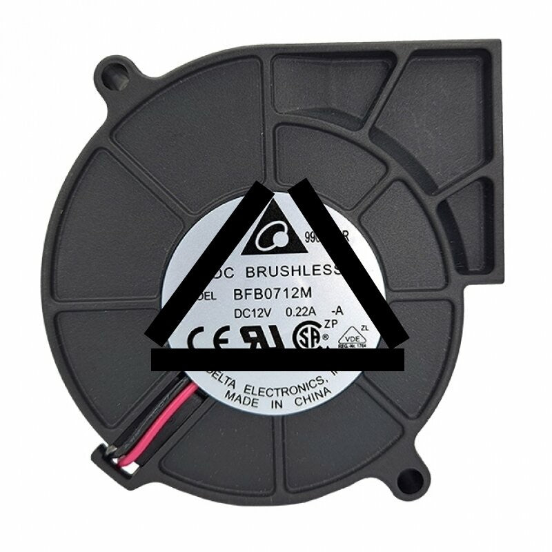 Delta BFB0712M DC 12V 0.22A 2 Wires Blower Cooling Fan