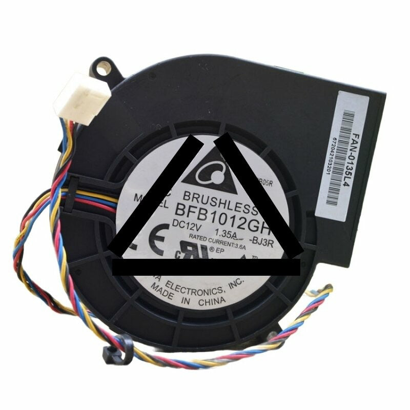 Delta BFB1012GH DC 12V 1.35A 2 Wires / 3 Wires / 4 Wires Blower Cooling Fan