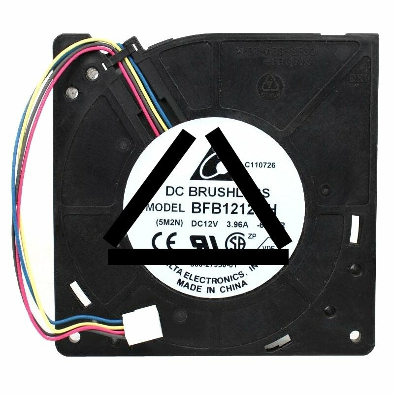 Delta BFB1212GH DC 12V 3.96A 2 Wires / 3 Wires / 4 Wires Blower Cooling Fan