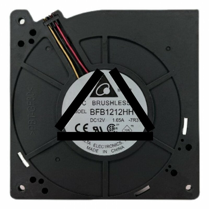 Delta BFB1212HH DC 12V 1.65A 2 Wires / 3 Wires / 4 Wires Blower Cooling Fan