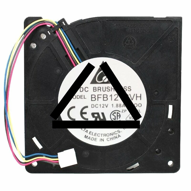 Delta BFB1212VH DC 12V 1.88A 2 Wires / 3 Wires / 4 Wires Blower Cooling Fan