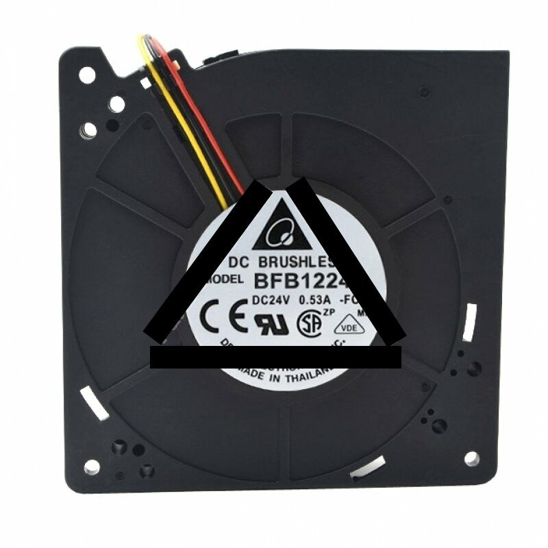 Delta BFB1224H DC 24V 0.53A 2 Wires / 3 Wires Blower Cooling Fan