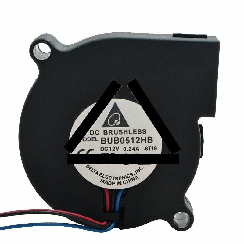 Delta BUB0512HB-6T19 DC 12V 0.24A 3 Wires Blower Cooling Fan