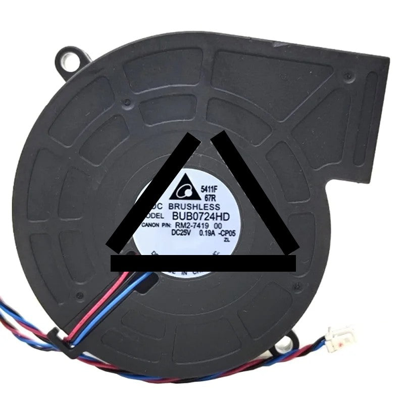 Delta BUB0724HD RM2-7419 25V 0.19A 3 Wires Blower Fan