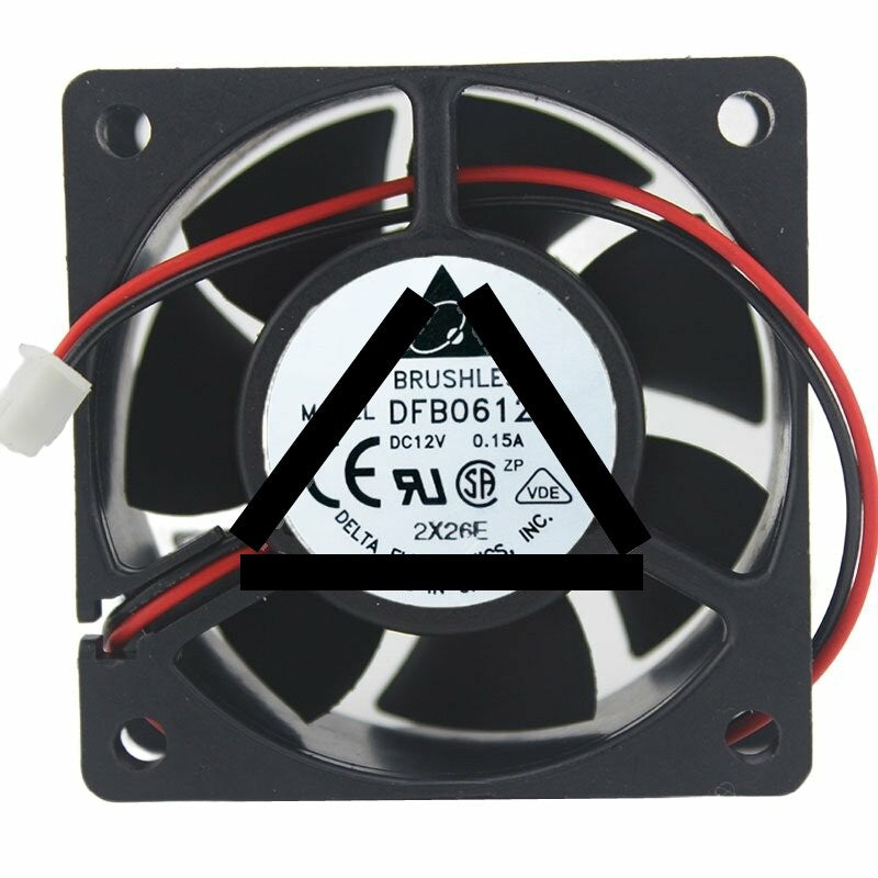 Delta DFB0612H DC 12V 0.15A 6025 Axial Brushless Cooling Fan