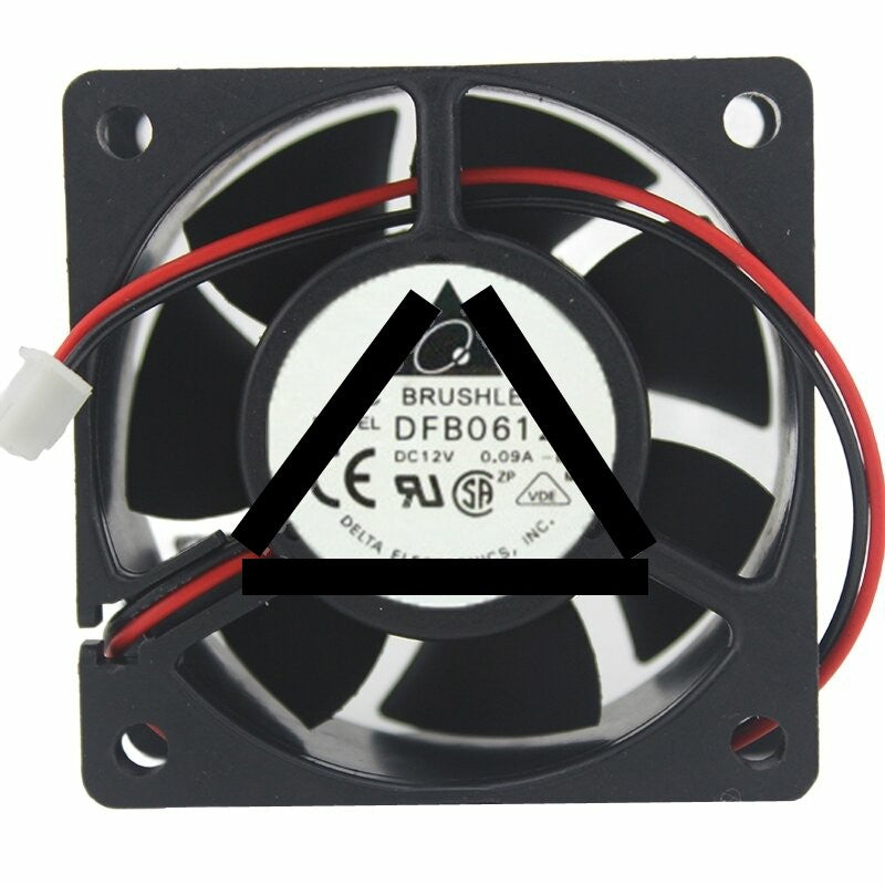 Delta DFB0612L DC 12V 0.09A 6025 Axial Brushless Cooling Fan