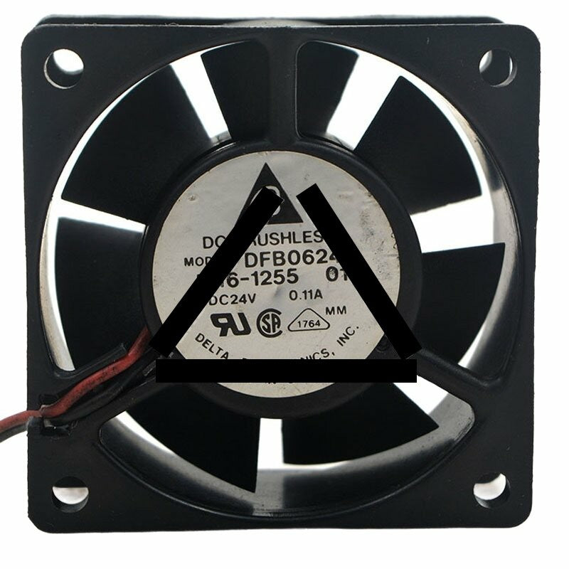 Delta DFB0624H DC 24V 0.11A 6025 Axial Brushless Cooling Fan