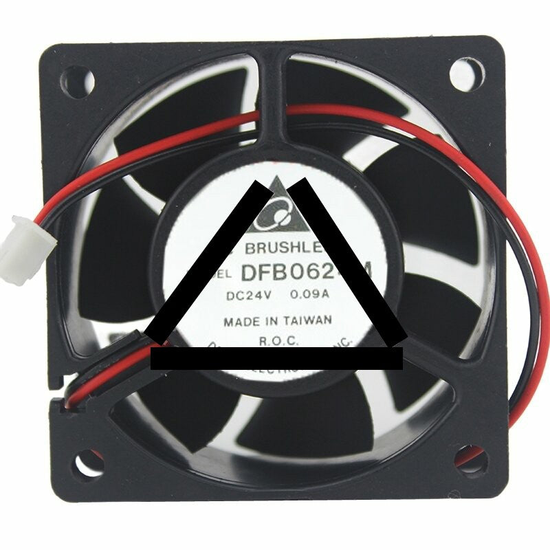 Delta DFB0624M DC 24V 0.09A 6025 Axial Brushless Cooling Fan