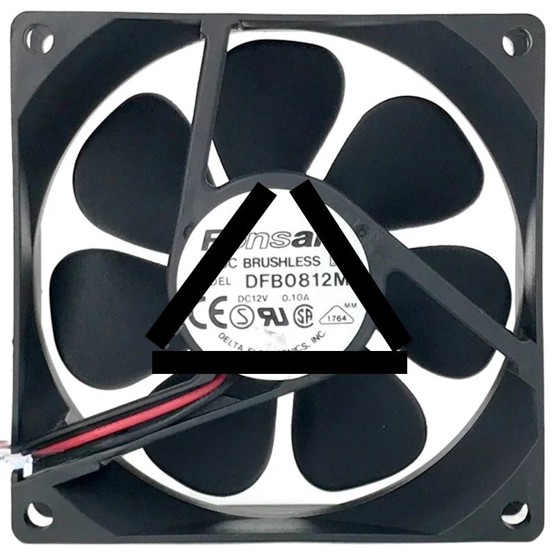 Delta DFB0812M 12V 0.10A 2 Wires DC Brushless Axial Fan