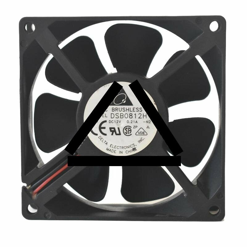 Delta DSB0812H DC 12V 0.21A 8025 Axial Brushless Cooling Fan