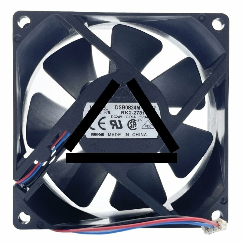 Delta DSB0824M DC 24V 0.09A 3 Wires Axial Cooling Fan