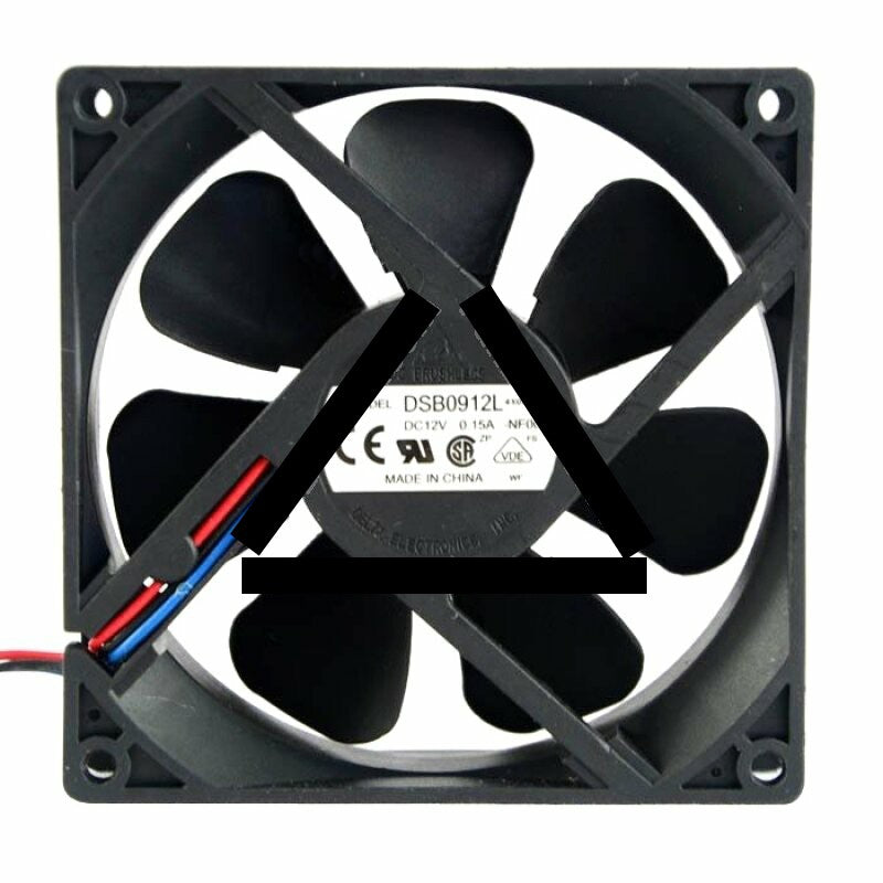 Delta DSB0912L DC 12V 0.15A 2 Wires / 3 Wires Axial Cooling Fan