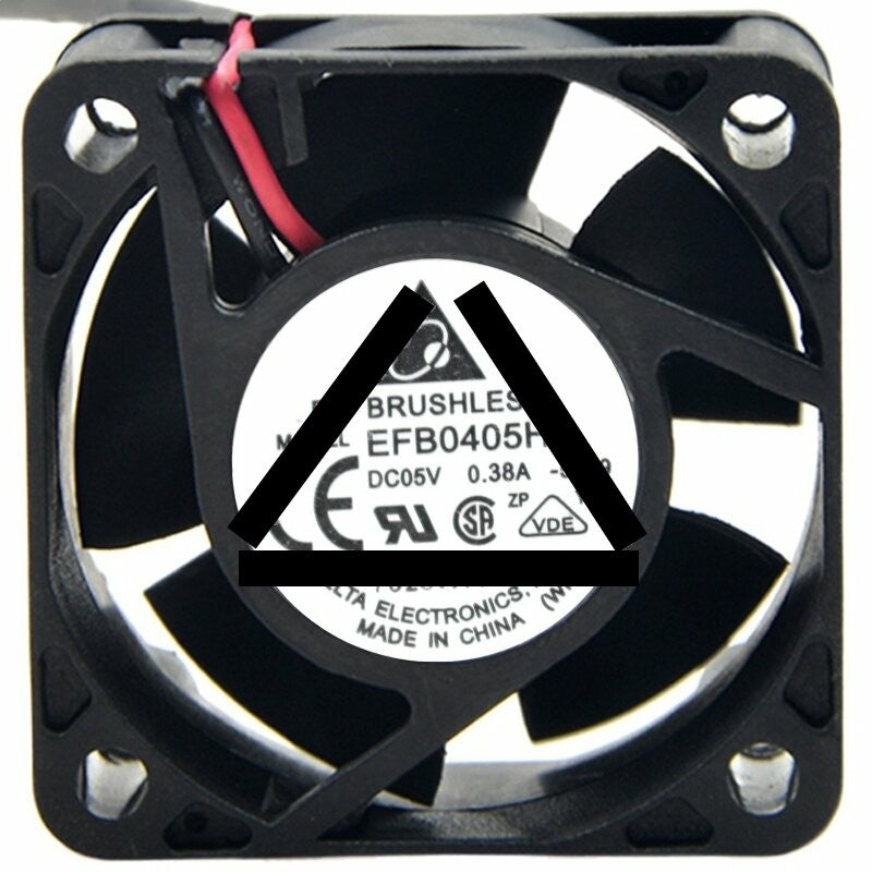 Delta EFB0405HD 5V 0.38A 2 Wires Axial Cooling Fan